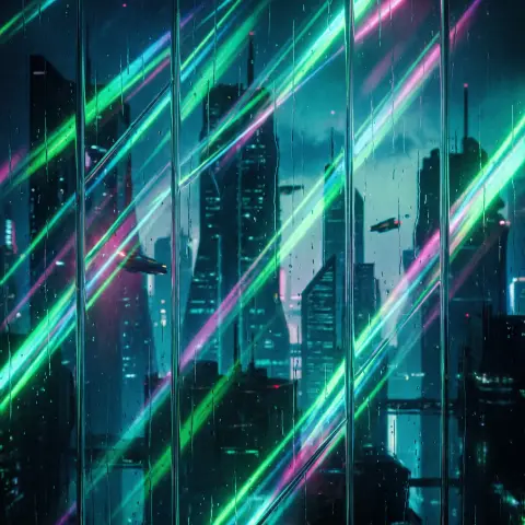 Signals in the Glass AI-generated cover art